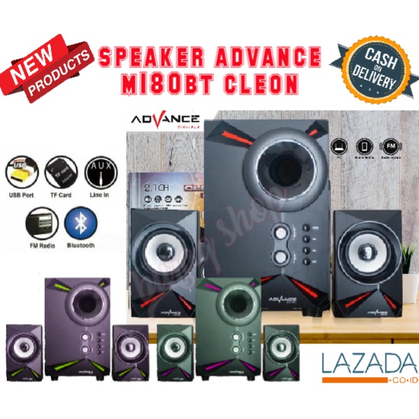 TERLARIS~Speaker Aktif Advance M180bt Bluetooth Radio / Speaker Bluetooth / Salon Aktif / Salon Blue