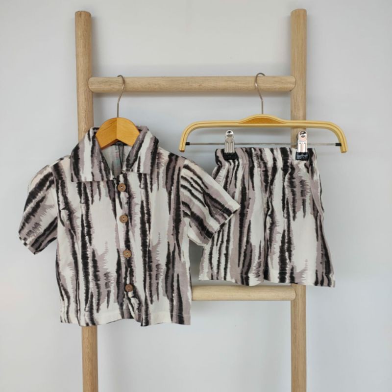 Baju Setelan Anak Cowok Cewek Tie Dye Pendek Natsu Set Vol.3 by QinthaKids