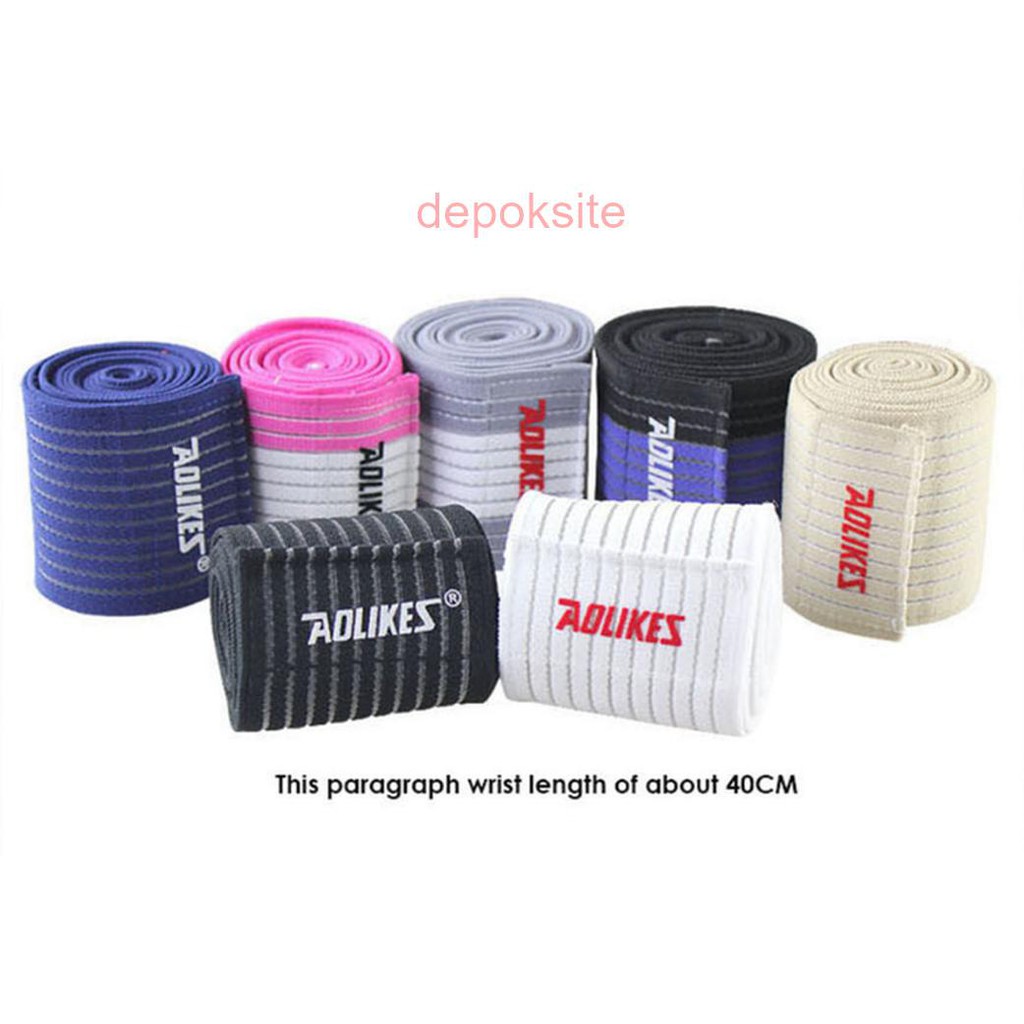 Aolikes 40CM Pelindung Cedera Tangan Elastis Elastic Bandage Wrist Hand Band Guard Gym Fitness