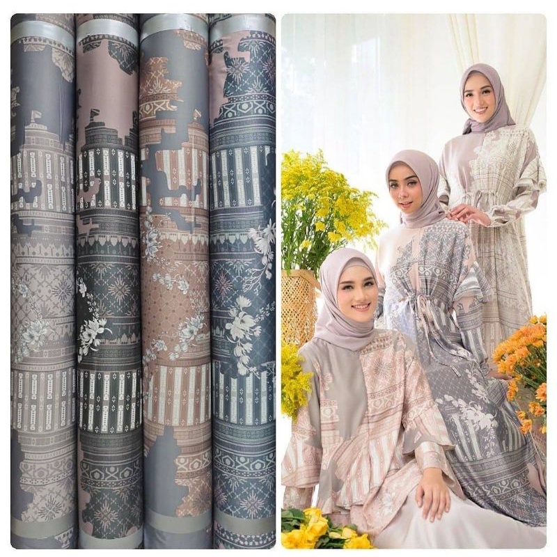 Kain Diort silk Jeumpaa / Cempakaa / bahan gamis motif