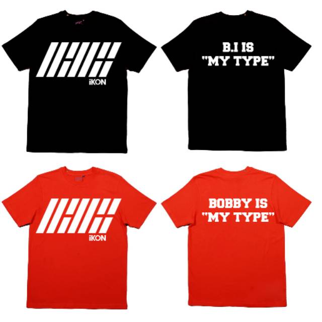 Kaos kpop ikon IS MY TYPE request nama bias