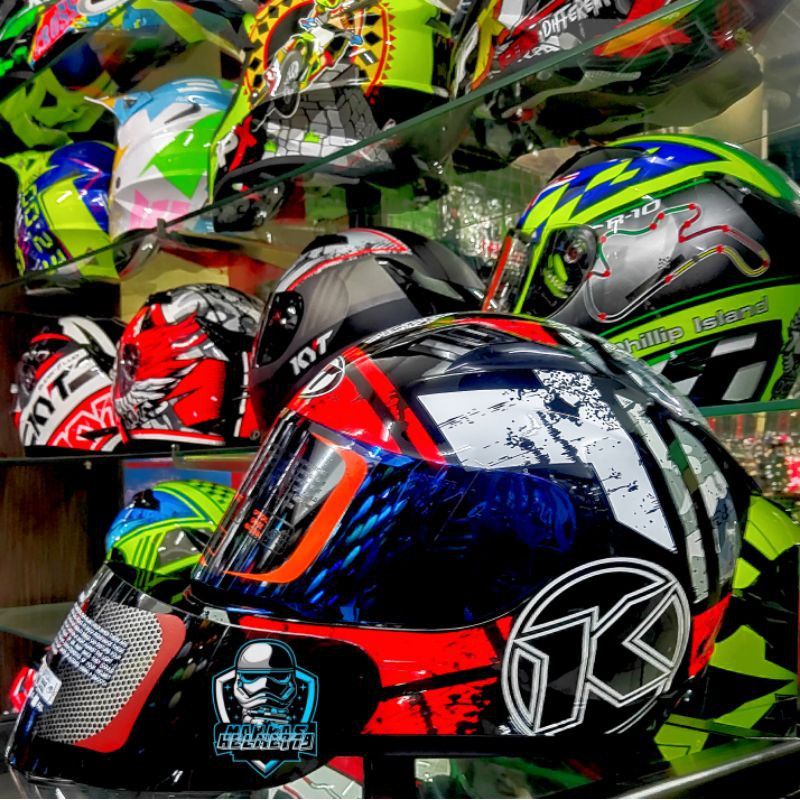 KACA FLAT VISOR HELM KYT R10 KYT RC7 KYT K2R KYT K2 RIDER