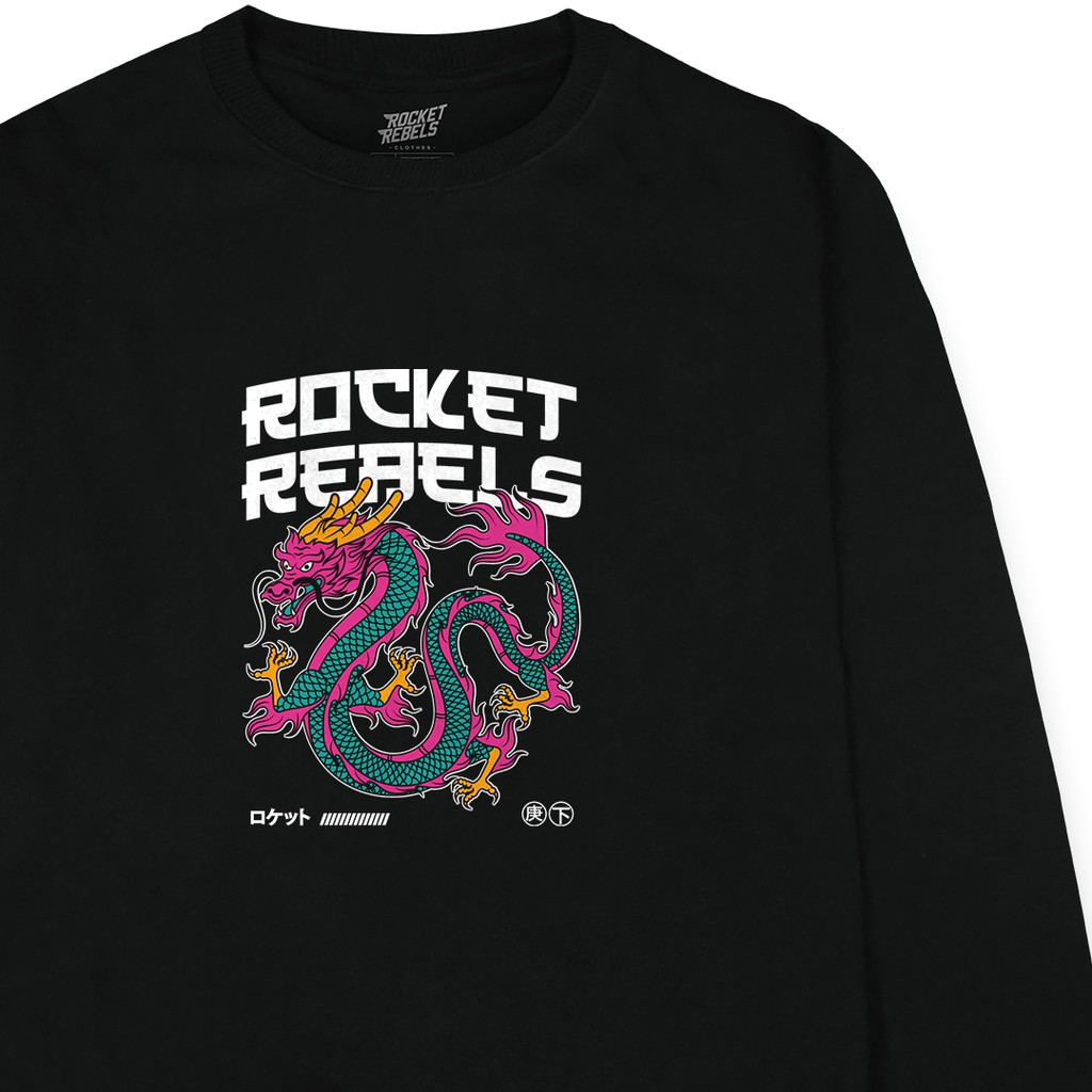 ROCKETREBELS Sweater Original Dragon Premium Cotton Fleece