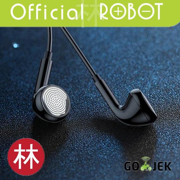 Robot Re601 Flat Wired Earphone Lightweight Design