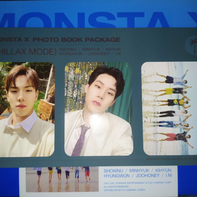Photocard Monsta X Chillax Mode Photobook Benefit SSQ Shownu Jooheon Group