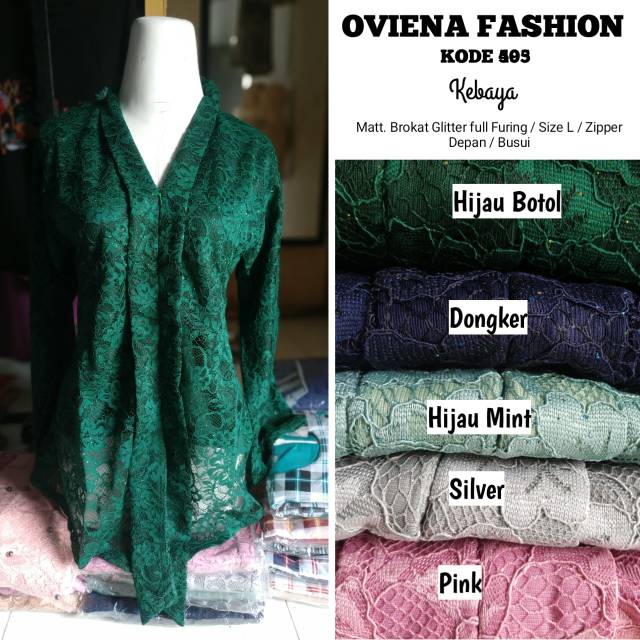 Kebaya Brokat Oviena Fashion Atasan Kebaya Murah