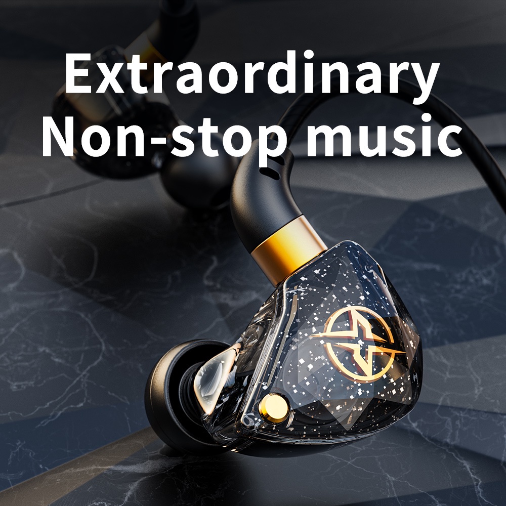 X6 Headset Earphone In-Ear Kabel Stereo HiFi Noise Canceling Dengan Mic