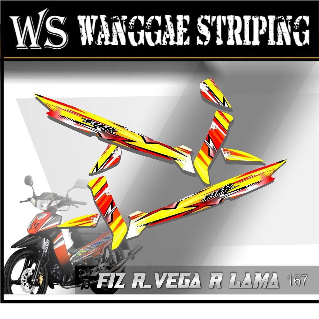 0167 Striping stiker roadrace FIZ R & VEGA R Lama Roadrace