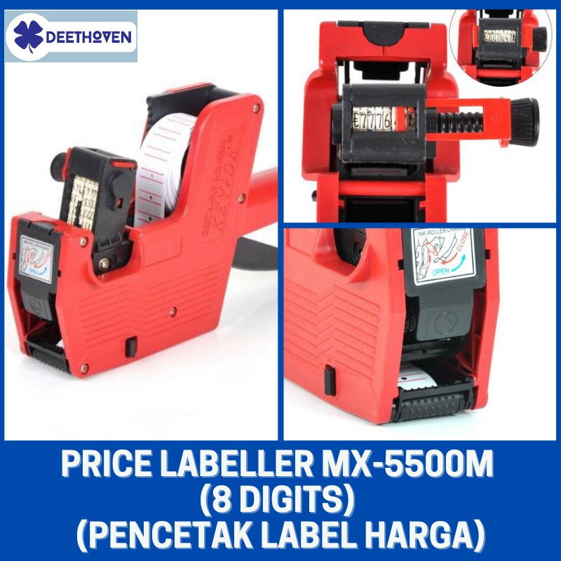 

Price Labeller MX-5500M (8 Digits) (Mesin Pencetak Label Harga)