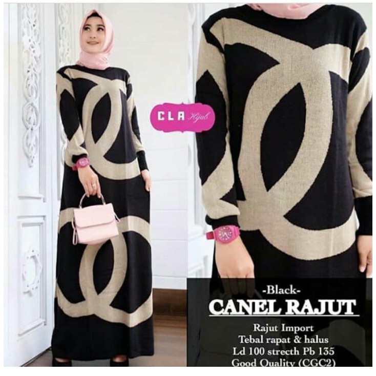 gamis rajutan wanita
