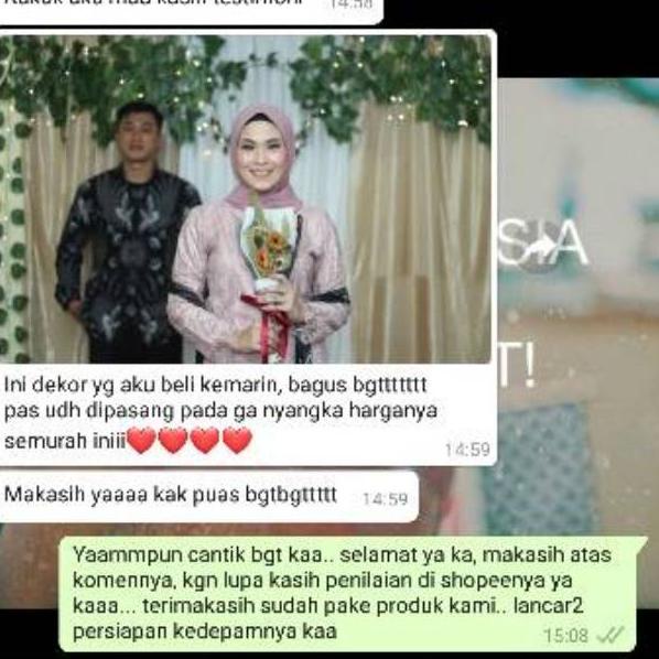Paling Popular ZEHSG Paket photobooth lamaran nikahan lengkap / dekorasi lamaran / dekorasi tunangan