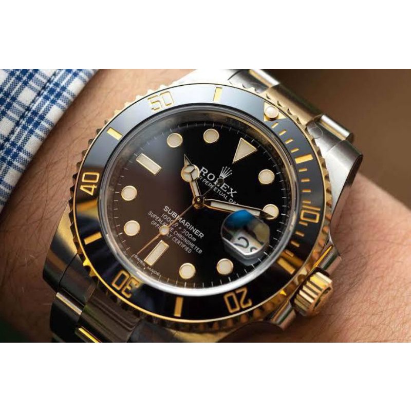 JAM TANGAN PRIA ROLEX GMT MASTER II TWO TONE SWISS MATIC BESTCOPY PREMIUM