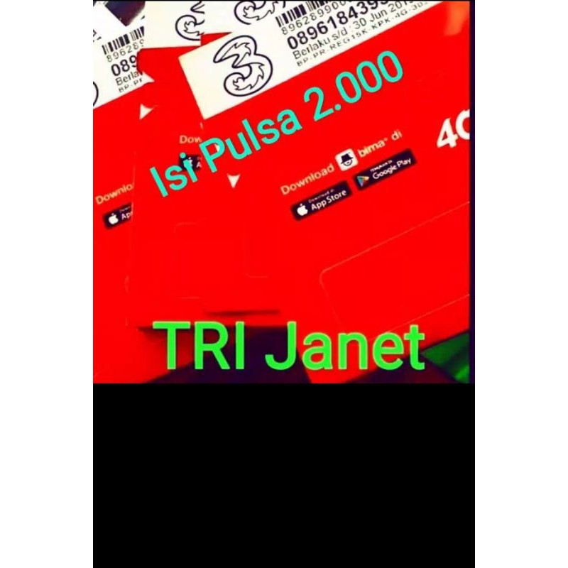 PERDANA TRI JANET ISI PULSA 2000