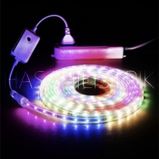 Lampu LED Strip Selang Warna Warni 3528 2835 220V + Adaptor 10M Outdoor Led Strip Agustus Lampu Hias