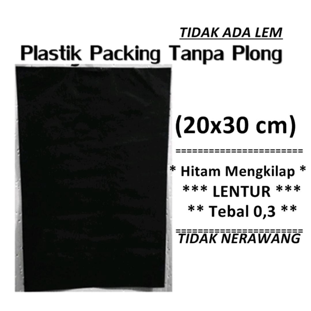 Kantong plastik bungkus onlineshop tanpa plong / handle 20 x 30cm Kualitas Terjamin