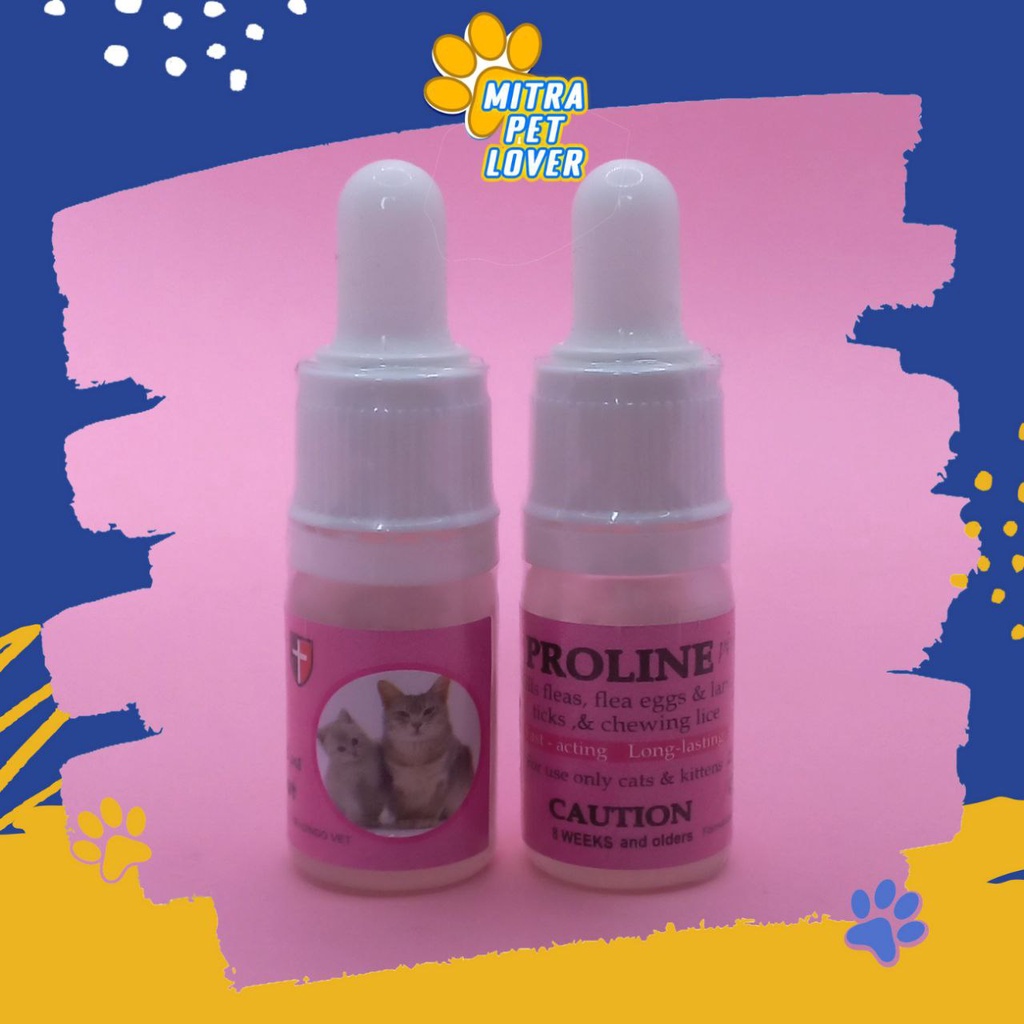 OBAT KUTU KUCING - PROLINE CAT 2,5 ML ORIGINAL - PEMBASMI TELUR LARVA CAPLAK CAT DAN KITTEN SEHAT AMAN AMPUH EFEKTIF - ANTI KUTUAN - PET ANIMAL HEALTHCARE AND VETERINARY TAMASINDO OBAT KESEHATAN DAN VITAMIN TERNAK HEWAN BINATANG PELIHARAAN MITRAPETLOVER