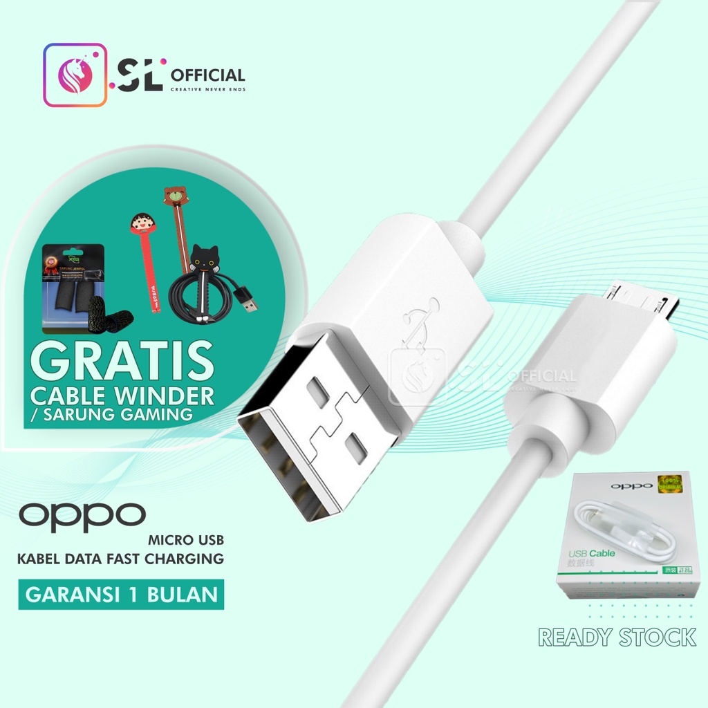 [ ORI 100%  ] KABEL DATA OPPO FAST CHARGING MICRO USB ORIGINAL