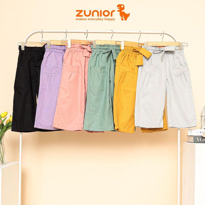 Celana Anak Perempuan Kulot Panjang Zunior Premium 6 Warna 1-12 Tahun