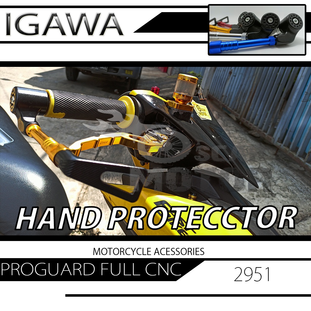 PROGUARD HANDFAT PROTECTTOR FULL CNC JALU STANG HANDGUARD THAILOOK NEW motor