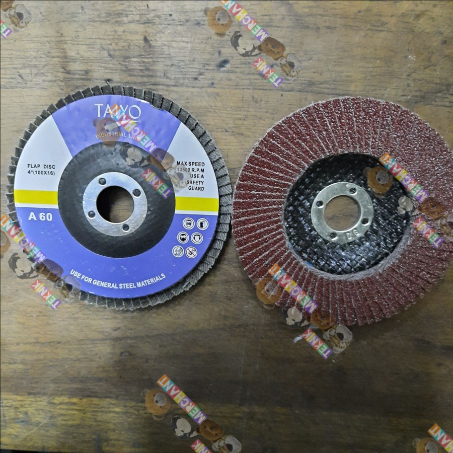 Amplas susun Taiyo Flap Disc 4" Spec A 60 A 80 A60 A80