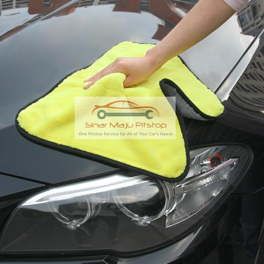 ✮ KAIN LAP MICROFIBER MOBIL UKURAN BESAR - UNTUK CUCI & LAP KERING & PEMBERSIH EKSTERIOR MOBIL ♗