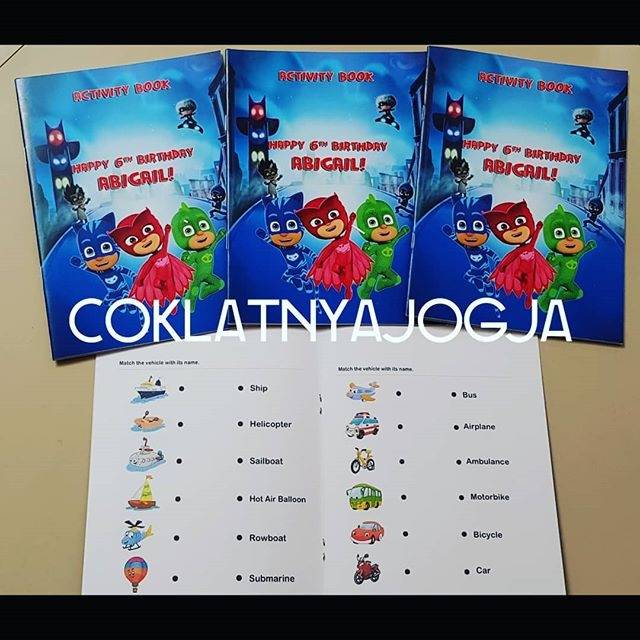 

(PO 13hr kerja, MIN 20) Birthday Souvenir Activity Book