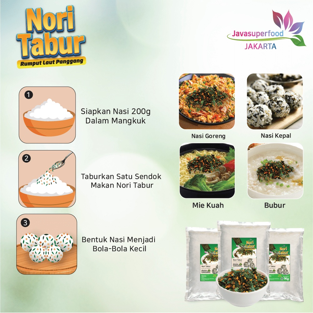 Nori Tabur Rumput Laut Panggang Original 1Kg