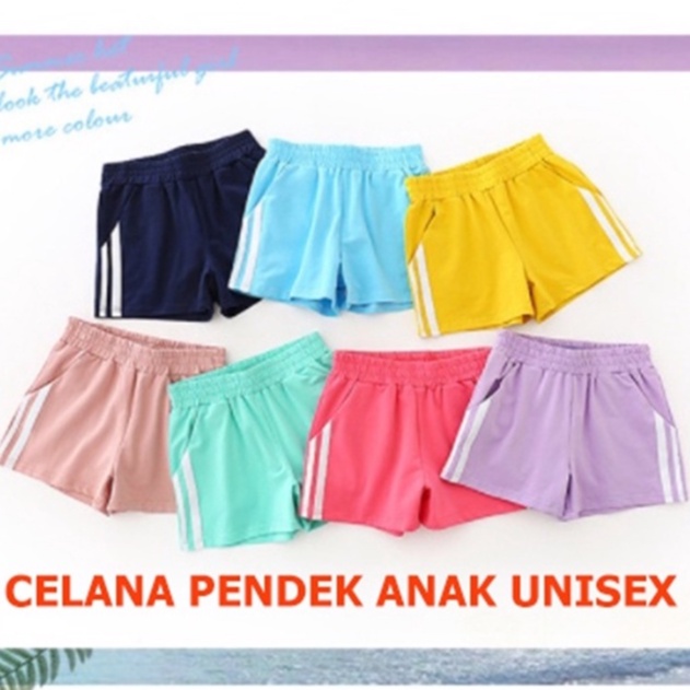 KS Kids - Celana Pendek Anak Laki-Laki Prempuan Unisex Short Pants Anak Cowok Cewek Baby Terry Celana Sport Anak
