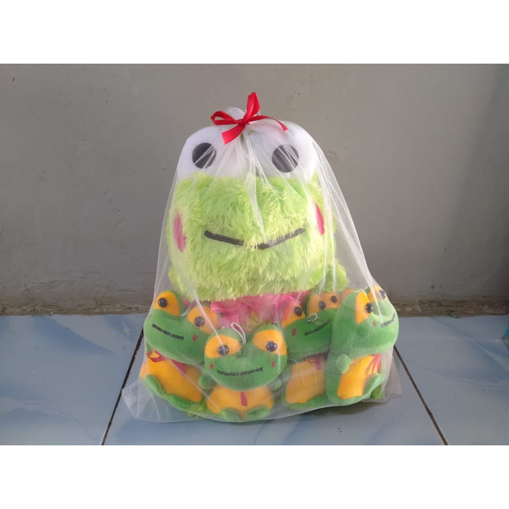 Boneka Beranak 3 keroppi -Parcel Boneka induk 35cm