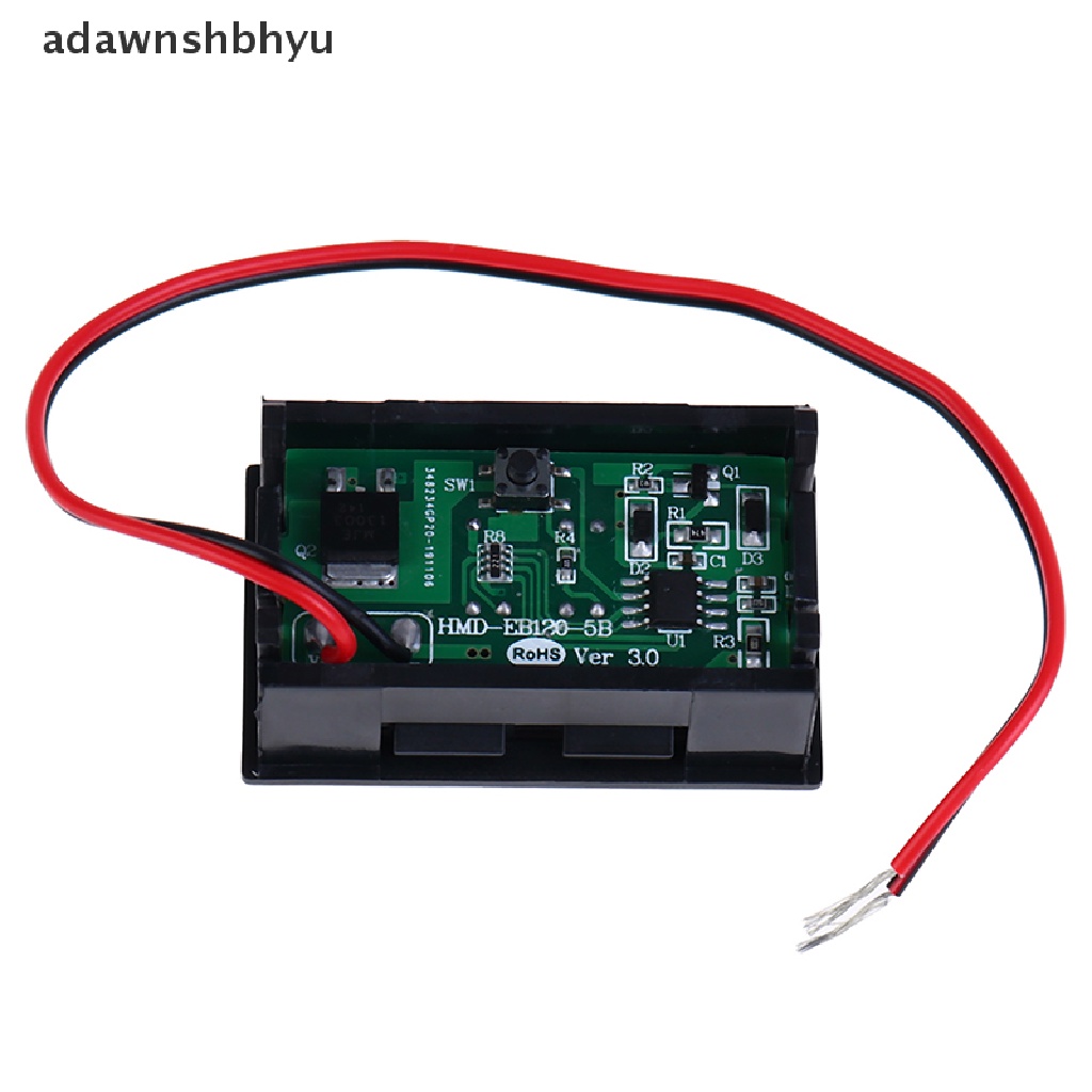 Adawnshbhyu 3S 12.6V Indikator Kapasitas Baterai Lithium Voltmeter Modul Tampilan Biru