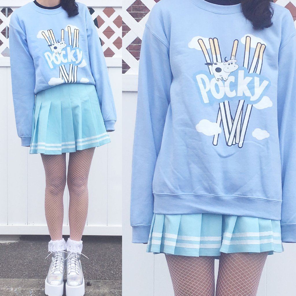 SWEATER WANITA POCKY - CREWNECK TEBAL LUCU PREMIUM