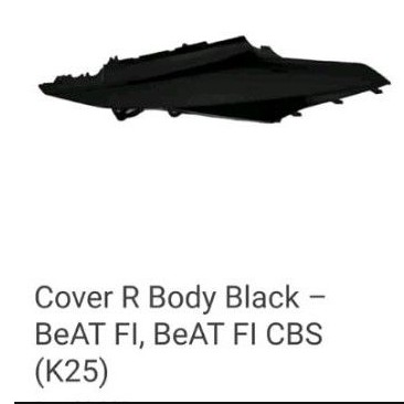 body belakang beat cover R dan L black beat f1beat f1 cbs k25 harga satuan ori honda