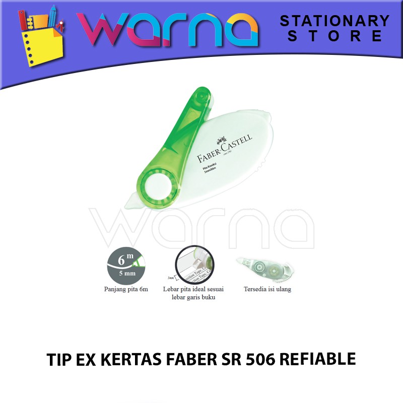 

TIP EX KERTAS FABER SR 506 REFIABLE