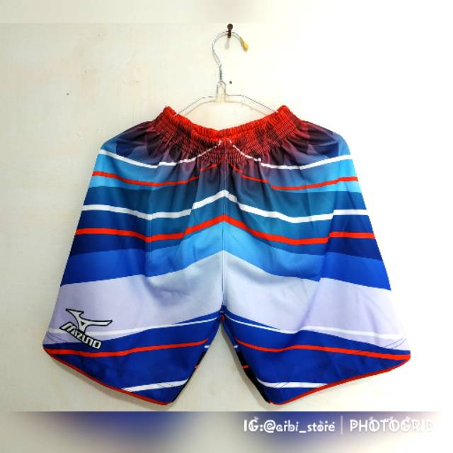 Celana volly mizuno/asics full printing