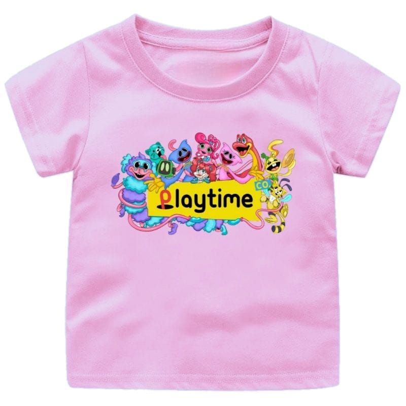 Baju Kaos Atasan Anak Cewek Umur1-12Tahun  PLAY TIME Ukuran S.M.L.XL.2XL.3XL