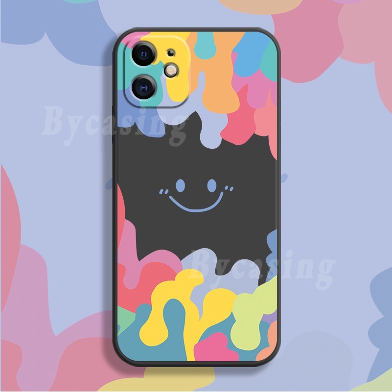 Gradient TPU Case for Redmi Note 10 Pro Xiaomi Poco M3 X3 NFC X3 Pro Redmi 9T Note9S Note9 Note8 Note7  Ice Cream Color Smiley Soft Square Silicone Cases