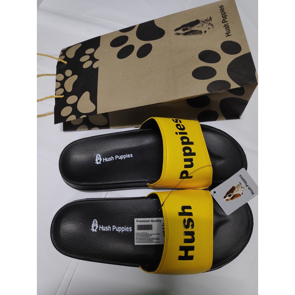 PROMO...!!! SANDAL SLOP SLIDE TERBARU HUSH PUPPIES PREMIUM SANDAL PRIA WANITA CEWE COWO TERBARU-5
