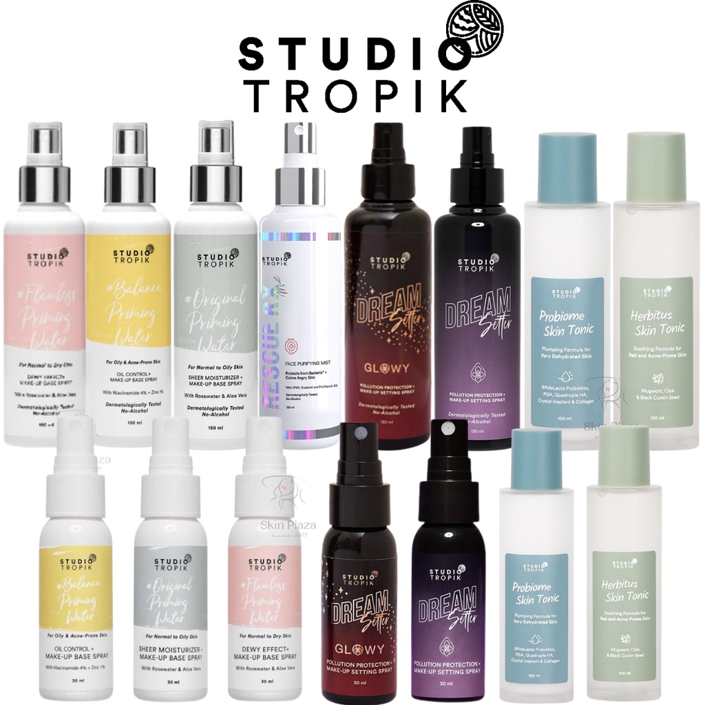 Studio Tropik Priming Water / Glowy / 30ml 150ml Primer Setting Spray Original