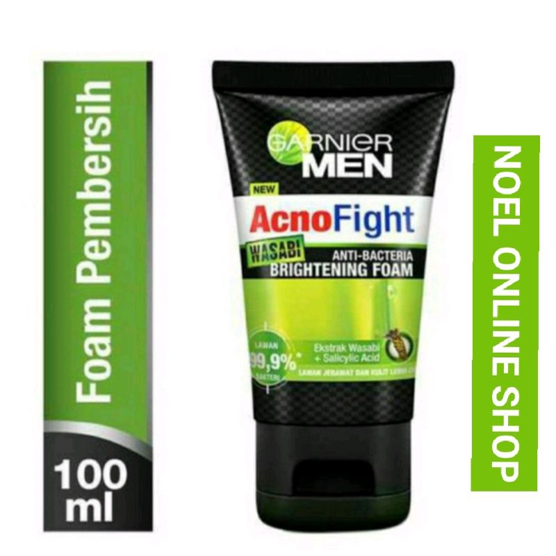 Garnier Men Acno Fight Wasabi Brightening Foam 100ml 100 ml