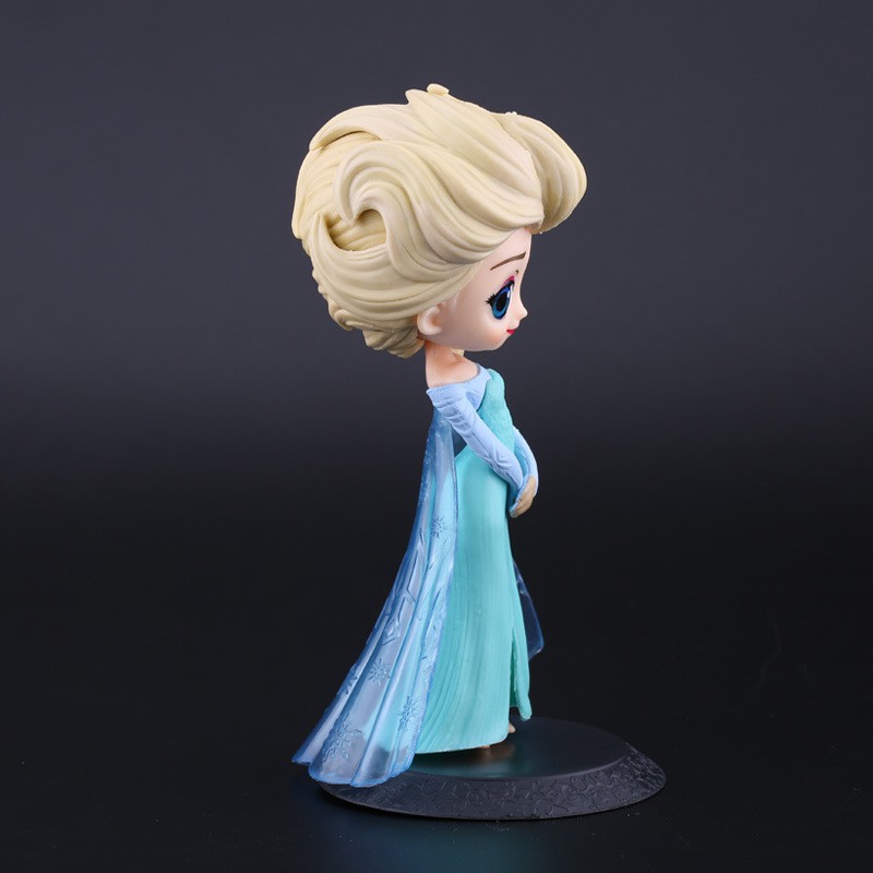 Boneka Action Figure Disney Anna Elsa Frozen Bahan PVC Ukuran 15cm Untuk Dekorasi Kue