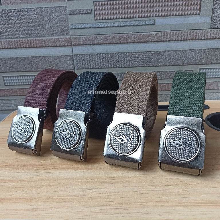 Ikat pinggang Pria katun Kanvas Gesper Men Belt S050