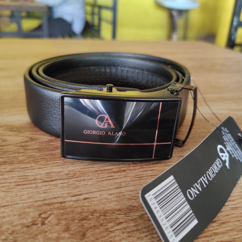 Original GIORGIO ALANO Ikat Pinggang Pria - Gesper Import Kulit Sintetis Premium BS001