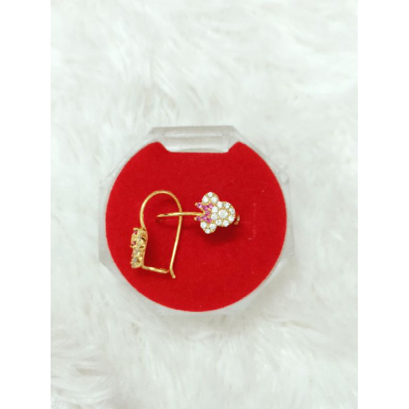 ANTING KAIT MICKY MOUSE ( PERAK 925 ) LAPIS EMAS 24K