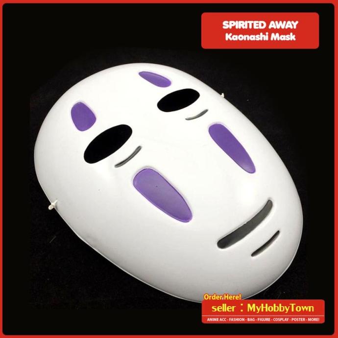 Topeng Anime Spirited Away Kaonashi No Face Mask Cosplay