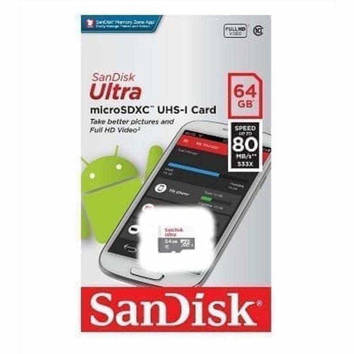 SANDISK Micro SD 64GB ULTRA / ORIGINAL