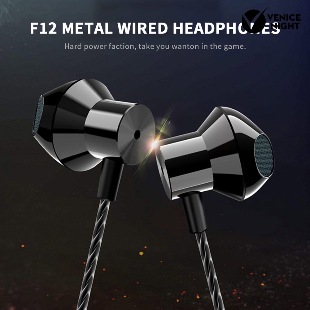 (VNEP) (Berkabel) F13 Headset Earphone In-Ear Bass Ergonomis Kabel Usb Tipe-C / 3.5mm Untuk Hp / PC