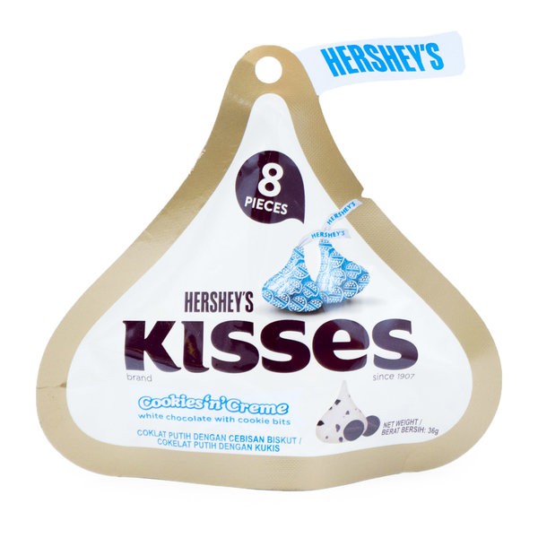 

HERSHEYS Kisses Cookies n Creme White Chocolate 36gr