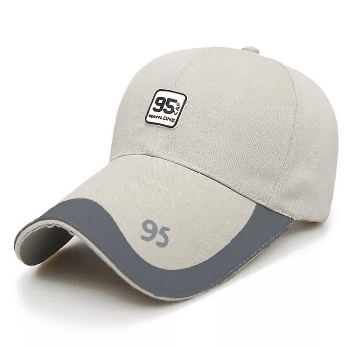 topi  Baseball cap : 95 CAP - Topi baseball topi pria topi wanita - BEIGE(M1V7) Topi Cowok Dewasa Te