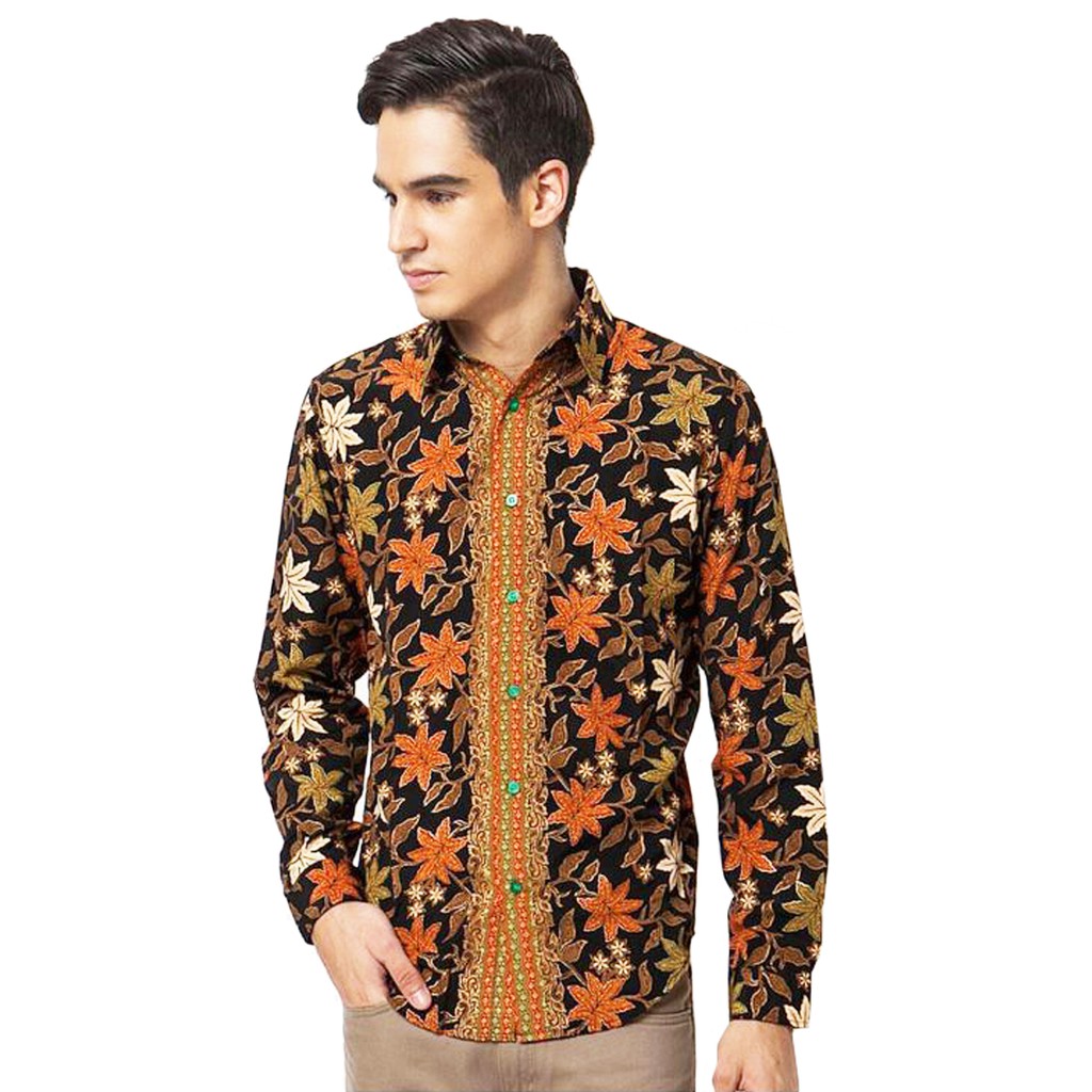 Batik Flike Store Couple Set Pria dan Wanita Black Nelle Mix