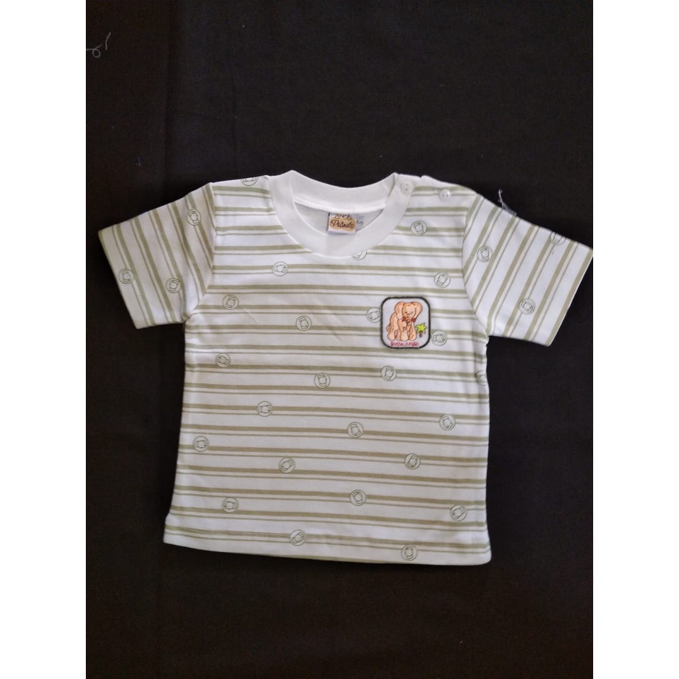 tokusen tatami kaos oblong pendek bayi 3-12m kancing bahu